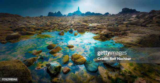 corbieres lighthouse, jersey - corbieres stock pictures, royalty-free photos & images