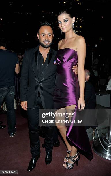 Designer Nick Verreos and Lisa Blades attend Fashion Group International of Los Angeles' "Meet The Designers" at the Standard Hotel on October 12,...