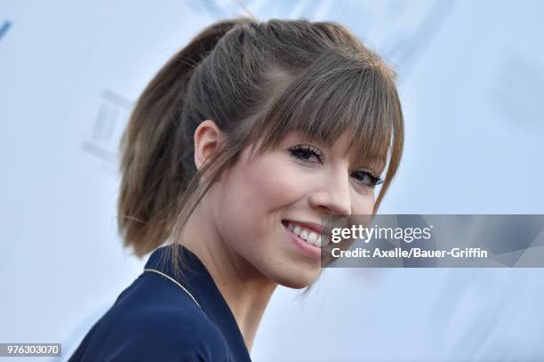 Actress Jennette McCurdy attends Magnolia Pictures' 'Damsel' Premiere at ArcLight Hollywood on June 13, 2018 in Hollywood, California.