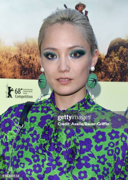 Actress Pom Klementieff attends Magnolia Pictures' 'Damsel' Premiere at ArcLight Hollywood on June 13, 2018 in Hollywood, California.