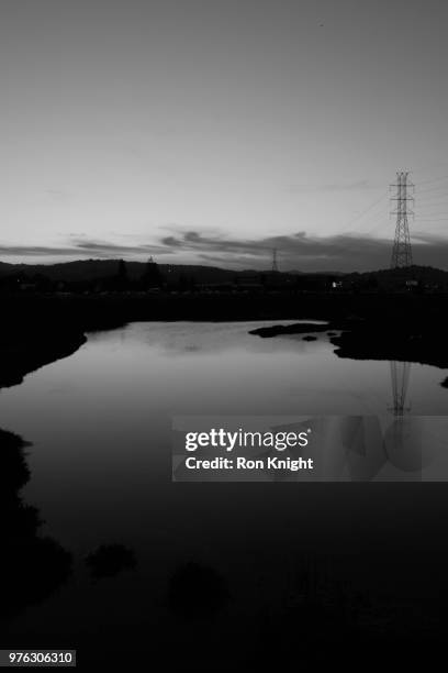 redwood city sunset - redwood shores stock pictures, royalty-free photos & images