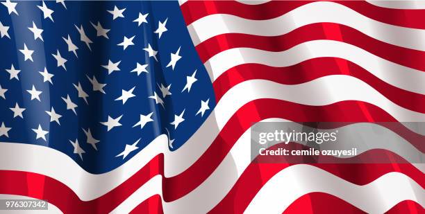 stockillustraties, clipart, cartoons en iconen met amerikaanse vlag achtergrond - amerikaanse-vlag