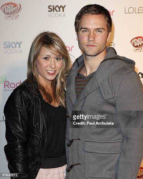 Actor Scott Porter & guest arrives at the Radar Online.com 1 Year Anniversary Celebration at XIV on March 10, 2010 in West Hollywood, California.