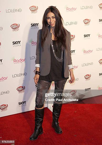 Personality Courtenay Semel arrives at the Radar Online.com 1 Year Anniversary Celebration at XIV on March 10, 2010 in West Hollywood, California.