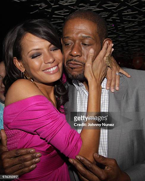 Keisha Whitaker and husband, actor Forest Whitaker attend Keisha Whitaker's birthday dinner at Juliet Supper Club on March 10, 2010 in New York City.