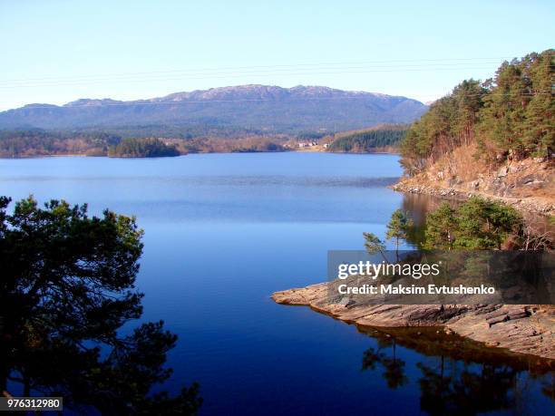 bergen landscape - evtushenko stock pictures, royalty-free photos & images