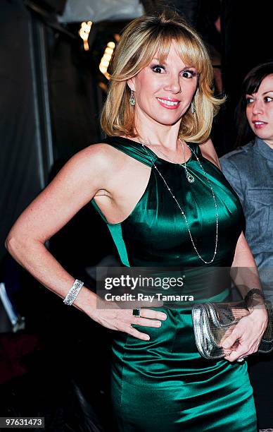 Television personality Ramona Singer enters Skylight Studio on March 10, 2010 in New York City.