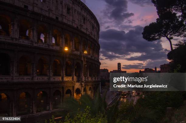 via dei fori imperiali - fori imperiali stock-fotos und bilder