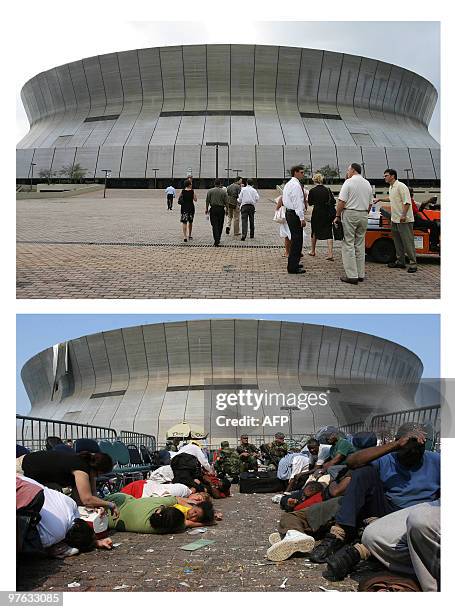 Superdome organizers and vendors visit the Louisiana Superdome 10 July 2006 to plan for the first event since Hurricane Katrina -- a National League...
