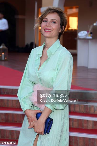 Violante Placido attends the 'Filming Italy Sardegna Festival' at Forte Village Resort on June 16, 2018 in Santa Margherita di Pula, Cagliari, Italy.