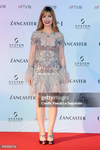 Alix Benezech attends "Soiree Serie TV" during the 58th Monte Carlo TV Festival on June 16, 2018 in Monte-Carlo, Monaco.