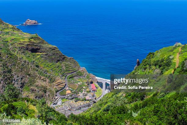 ribeira da janela - madeira island - janela stock pictures, royalty-free photos & images