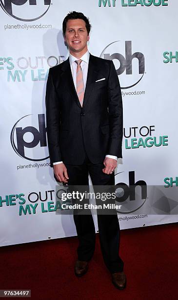 Actor Hayes MacArthur arrives at the Las Vegas premiere of "She's Out of My League" at the Planet Hollywood Resort & Casino March 10, 2010 in Las...