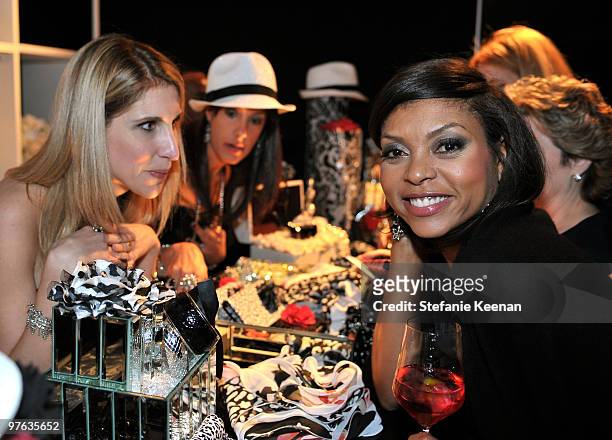 Actress Taraji P. Henson attends the ELLE Green Room at the 25th Film Independent Spirit Awards held at Nokia Theatre L.A. Live on March 5, 2010 in...