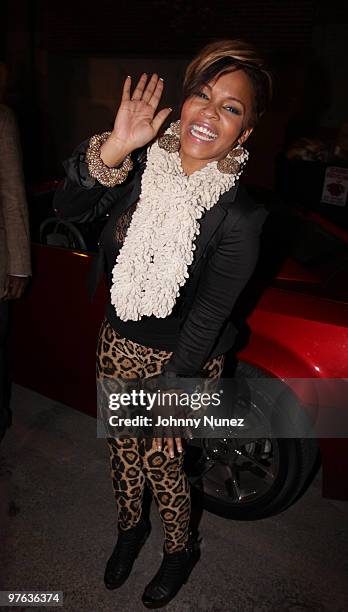Recording artist Diamond attends Ludacris' album release party at Pink Elephant on March 10, 2010 in New York City.