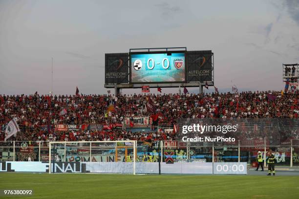 Supporters of Cosenza Calcio during the Lega Pro 17/18 Playoff final match between Robur Siena and Cosenza Calcio at Stadio Adriatico - Giovanni...