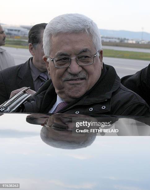 Palestinian President Mahmud Abbas arrives at Tunis Carthage International airport on March 11 for a two-day official visit. Between 1980 and 1994,...