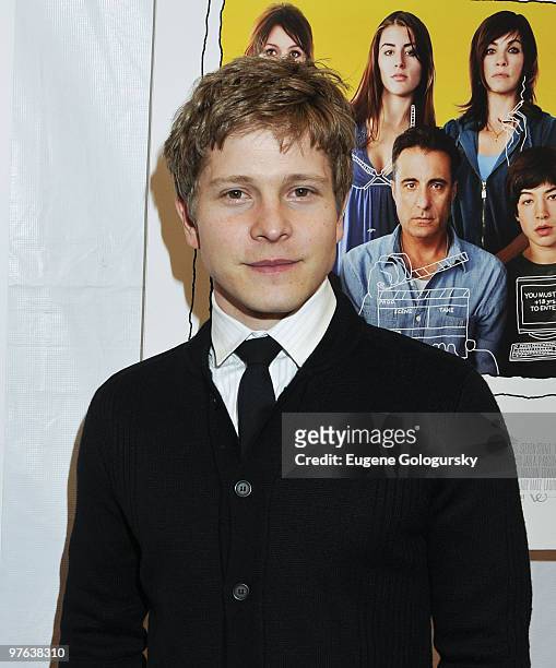Matt Czuchry attends the premiere of "City Island" at The Directors Guild of America Theater on March 10, 2010 in New York City.