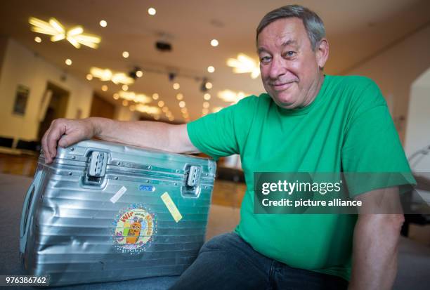 June 2018, Germany, Stuttgart: Christoph Biemann, writer, director and producer, pictured after his experiment show for children in a room at the...