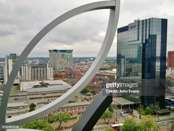 birmingham from the library - hemisferio del norte fotografías e imágenes de stock