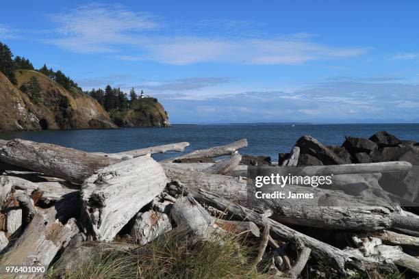 cape disappointment lighthouse - mount disappointment stock pictures, royalty-free photos & images