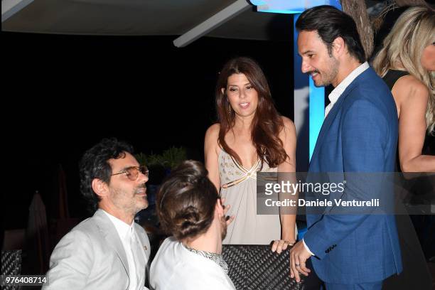 Rodrigo Santoro and Marisa Tomei attend the 'Filming Italy Sardegna Festival' Dinner at Forte Village Resort on June 16, 2018 in Santa Margherita di...