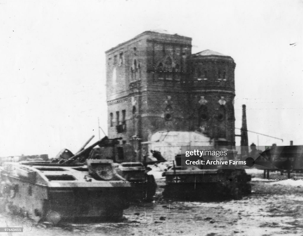 Germans Abandon Tanks Near Stalingrad