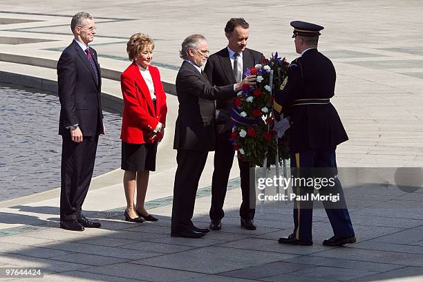 Deputy Secretary of Veterans Affairs Scott Gould, former US Senator Elizabeth Dole, Executive producer and director Steven Spielberg and actor Tom...