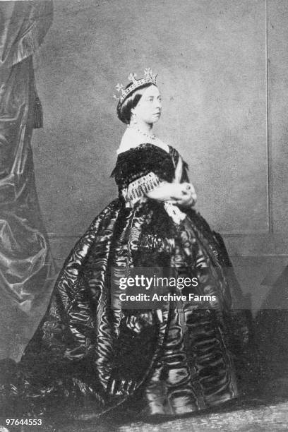 Portrait of her majesty, Queen Victoria , 1861.