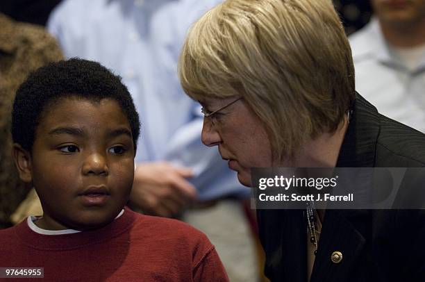 Marcelas Owens of Seattle, whose mother, Tiffany, died in her twenties after she lost her health insurance after losing her job, and Sen. Patty...