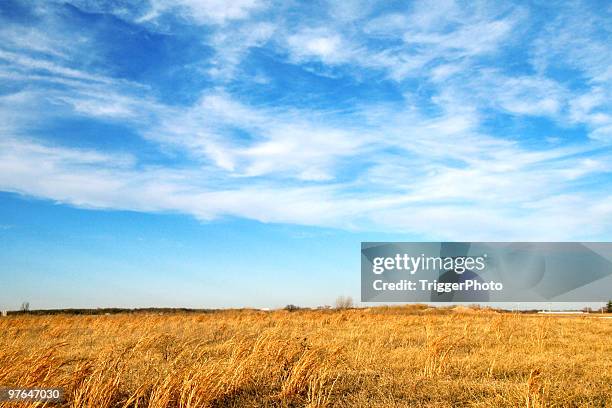 heaven and earth - kansas nature stock pictures, royalty-free photos & images