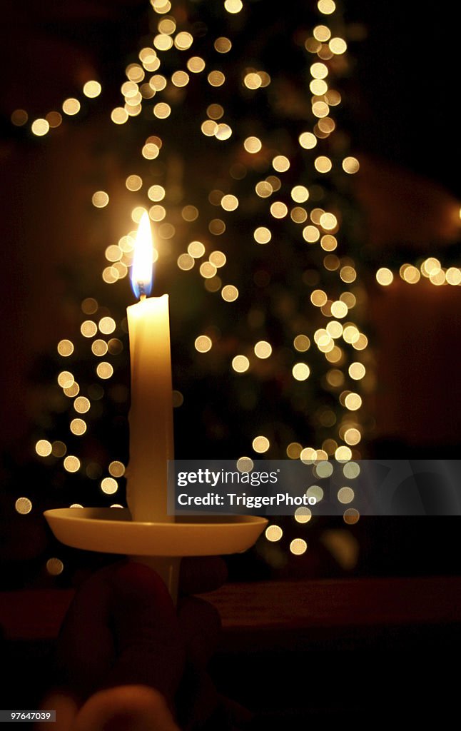 Christmas candlelight