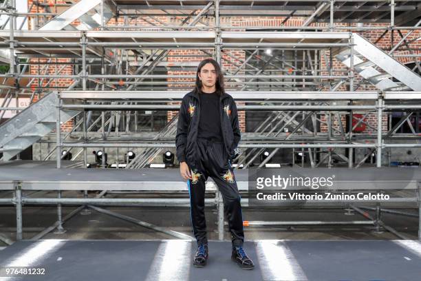 Giorgio Ciccone attends Diesel Red Tag by Glenn Martens, on June 16, 2018 in Milan, Italy.
