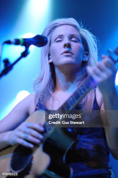 Ellie Goulding opens for Passion Pit at The Forum on March 11, 2010 in London, England.