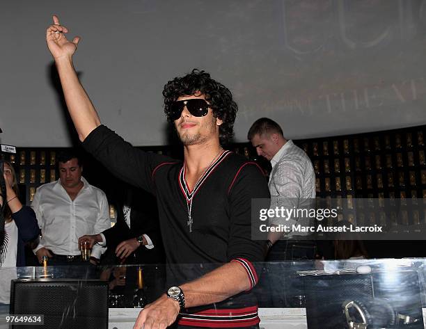 Jesus Luz DJs at the VIP Room on March 11, 2010 in Paris, France.