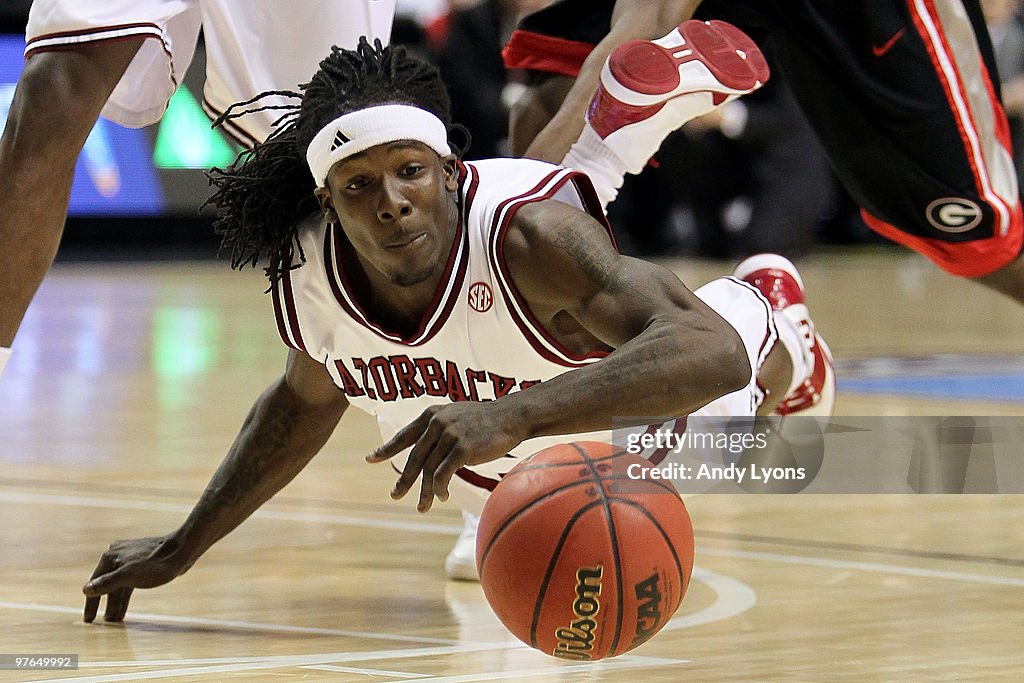 SEC Basketball Tournament - Georgia v Arkansas