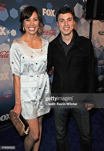 Actress Michaela and actor John Francis Daley arrive at Fox's Meet the Top 12 "American Idol" finalists held at Industry on March 11, 2010 in Los...