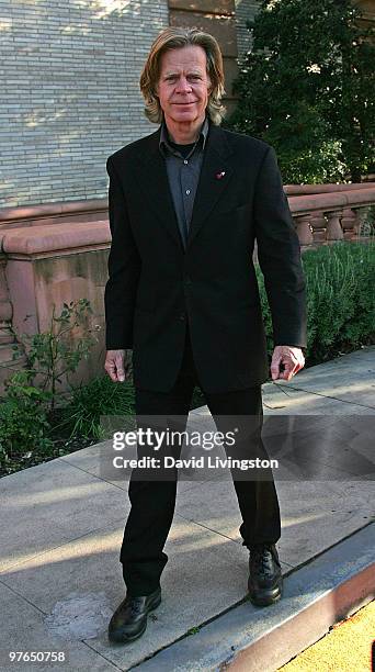 Actor William H. Macy attends the Wallis Annenberg Center for the Performing Arts groundbreaking ceremony on the site of the historic Beverly Hills...