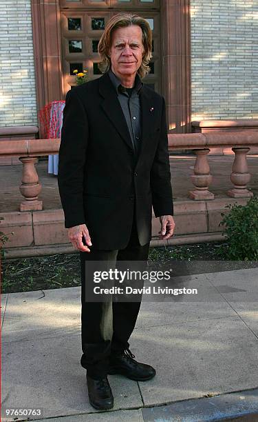 Actor William H. Macy attends the Wallis Annenberg Center for the Performing Arts groundbreaking ceremony on the site of the historic Beverly Hills...