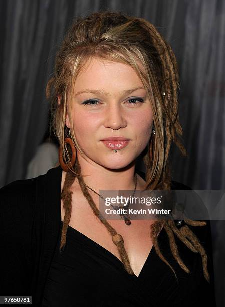 Contestant Crystal Bowersox arrives at Fox's Meet the Top 12 "American Idol" finalists held at Industry on March 11, 2010 in Los Angeles, California.