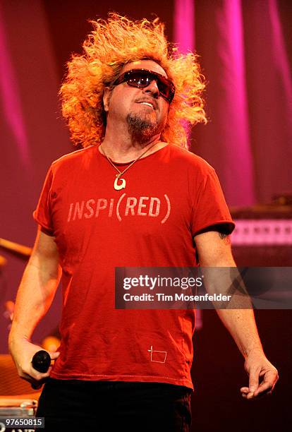 Sammy Hagar performs as part of the Experience Hendrix Tribute at The Warfield Theater on March 10, 2010 in San Francisco, California.