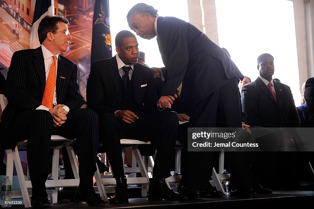 Barclays Center At Atlantic Yards Groundbreaking Ceremony