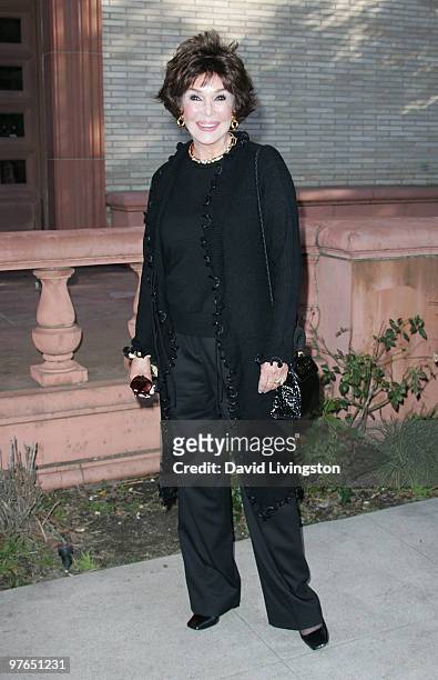Actress Mary Ann Mobley attends the Wallis Annenberg Center for the Performing Arts groundbreaking ceremony on the site of the historic Beverly Hills...