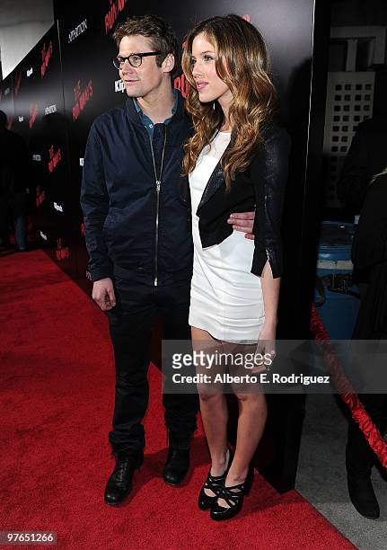 Actor Zach Roerig and actress Kayla Ewell arrive at the premiere of Apparition's "The Runaways" held at ArcLight Cinemas Cinerama Dome on March 11,...