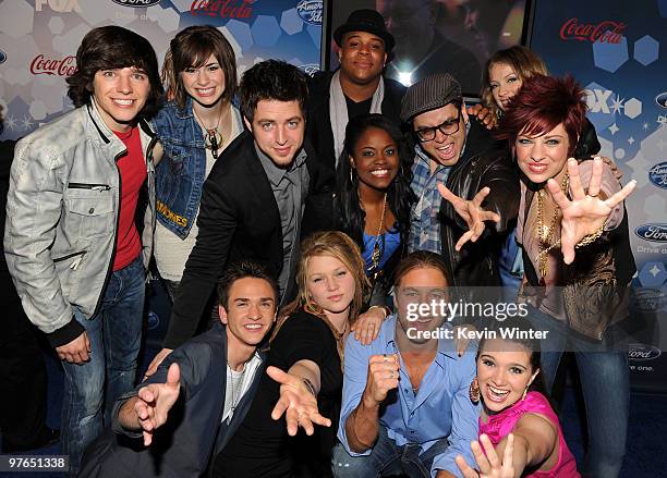 Top 12 Contestants Tim Urban, Siobhan Magnus, Lee Dewyze, Paige Miles, Michael Lynche, Andrew Garcia, Didi Benami, Lacey Brown, Aaron Kelly, Crystal...