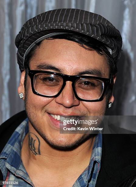 Contestant Andrew Garcia arrives at Fox's Meet the Top 12 "American Idol" finalists held at Industry on March 11, 2010 in Los Angeles, California.