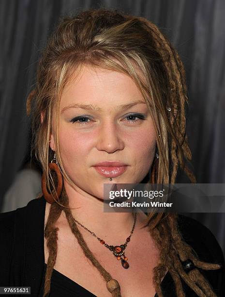 Contestant Crystal Bowersox arrives at Fox's Meet the Top 12 "American Idol" finalists held at Industry on March 11, 2010 in Los Angeles, California.