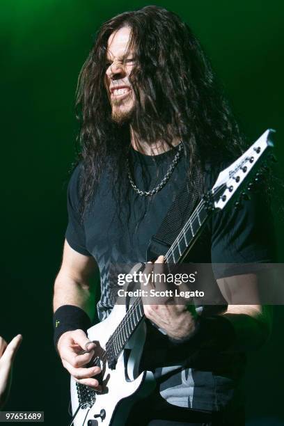 Chris Broderick of Megadeth performs at the Egyptian Room, Murat Centre on March 11, 2010 in Indianapolis, Indiana.