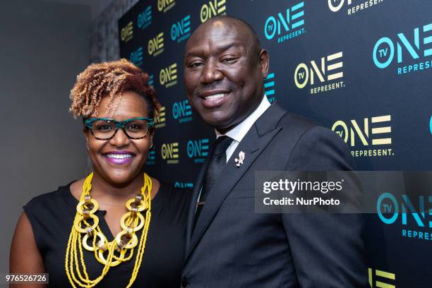 Tia Smith, Exec. In Charge of Production and Sr. Dir. Of Programming and Production, TV One, and Benjamin Crump, ESQ., Evidence of Innocence host and...