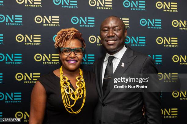 Tia Smith, Exec. In Charge of Production and Sr. Dir. Of Programming and Production, TV One, and Benjamin Crump, ESQ., Evidence of Innocence host and...